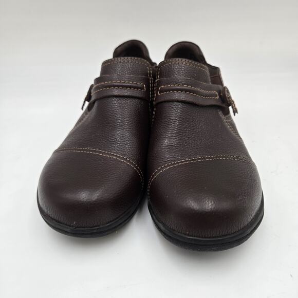 Clarks Collection Womens 8.5 Shoes Cheyn Madi Loafers Casual 15807 Brown Leather - Picture 2 of 14